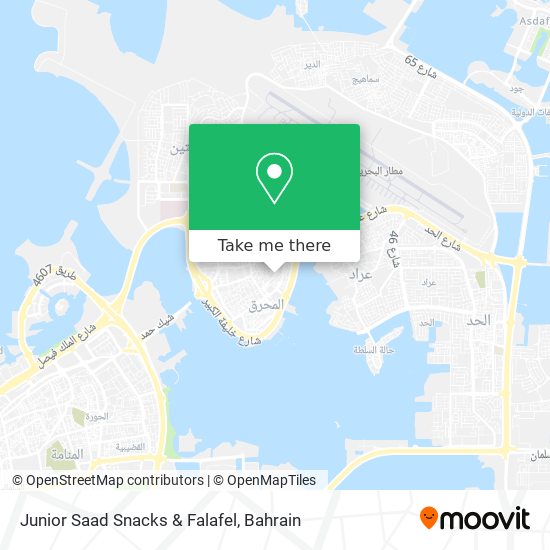 Junior Saad Snacks & Falafel map