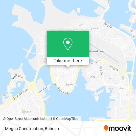 Megna Construction map