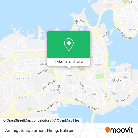 Aminigate Equipment Hiring map