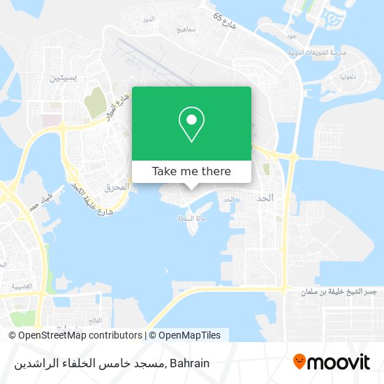 مسجد خامس الخلفاء الراشدين map