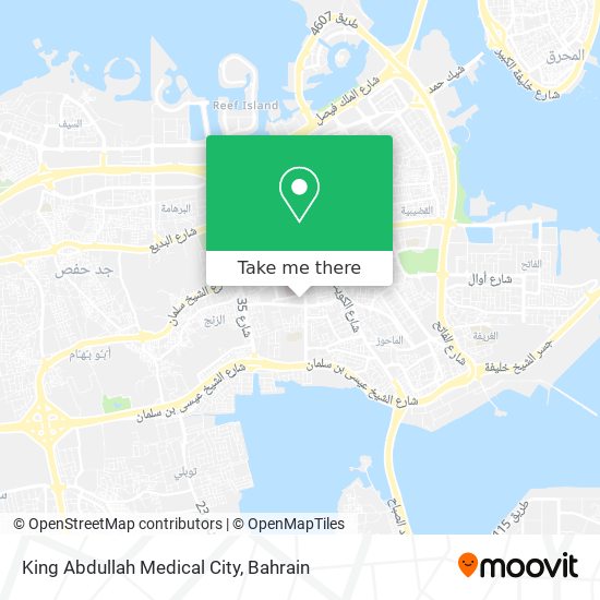 King Abdullah Medical City map