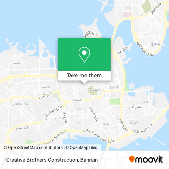 Creative Brothers Construction map