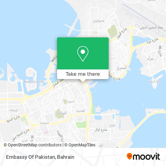 Embassy Of Pakistan map