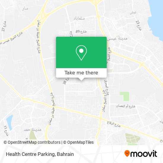 Health Centre Parking map