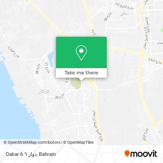 Dakar 6 دوار ٦ map