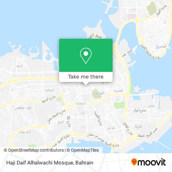 Haji Daif Alhalwachi Mosque map