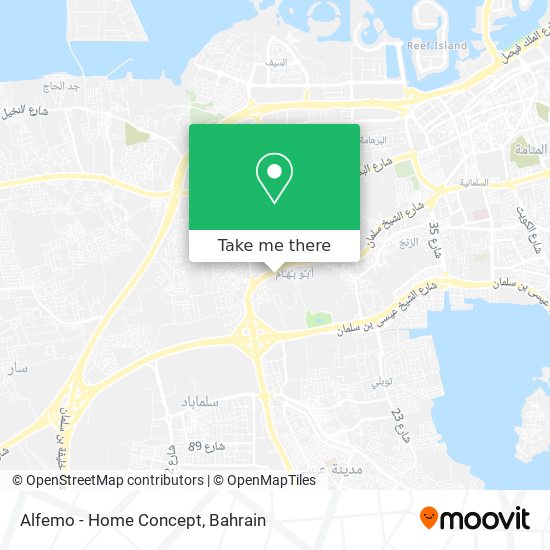Alfemo - Home Concept map