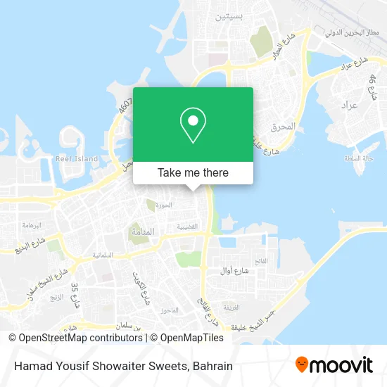 Hamad Yousif Showaiter Sweets map