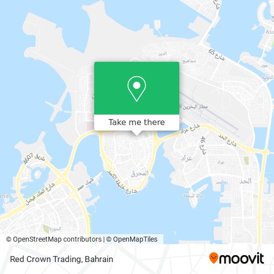 Red Crown Trading map