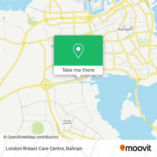 London Breast Care Centre map