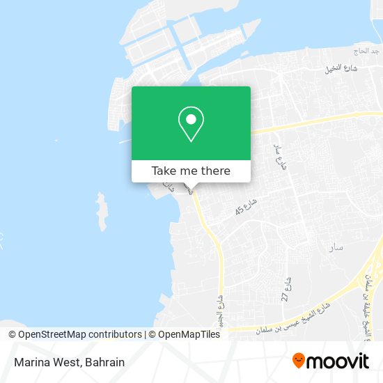 Marina West map
