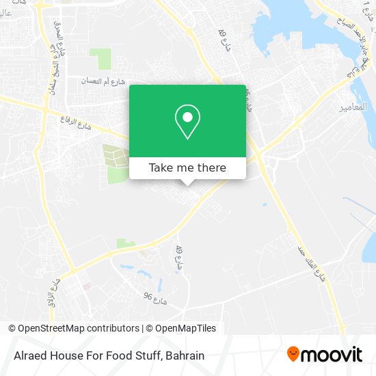 Alraed House For Food Stuff map