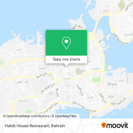 Habib House Restaurant map
