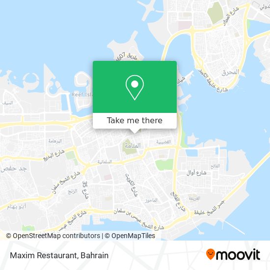 Maxim Restaurant map