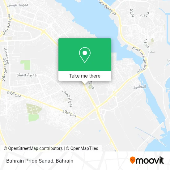 Bahrain Pride Sanad map