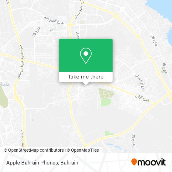 Apple Bahrain Phones map