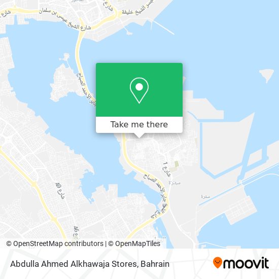 Abdulla Ahmed Alkhawaja Stores map