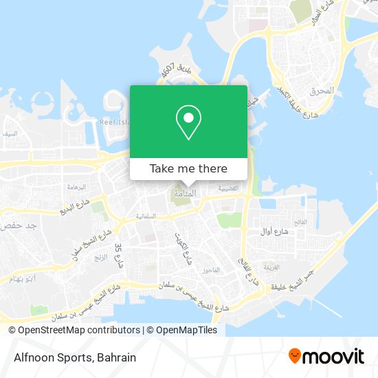 Alfnoon Sports map