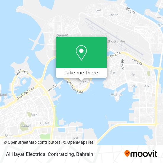 Al Hayat Electrical Contratcing map