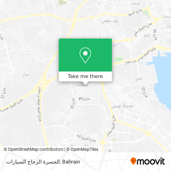 الجسرة الزجاج السيارات map