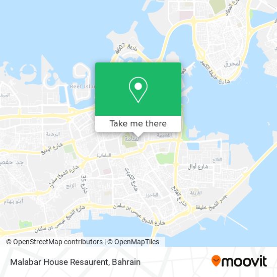 Malabar House Resaurent map