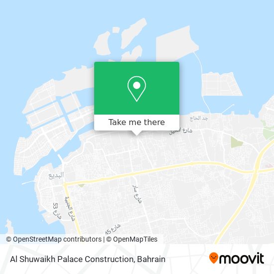 Al Shuwaikh Palace Construction map
