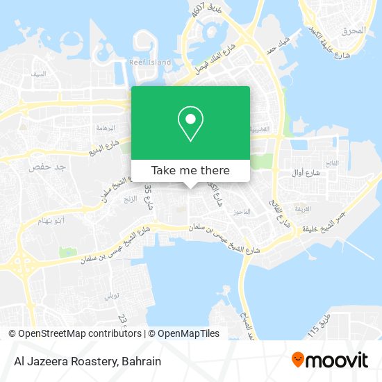 Al Jazeera Roastery map