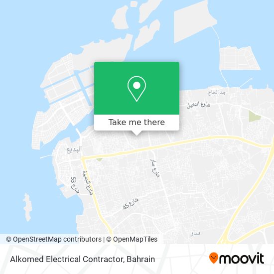 Alkomed Electrical Contractor map