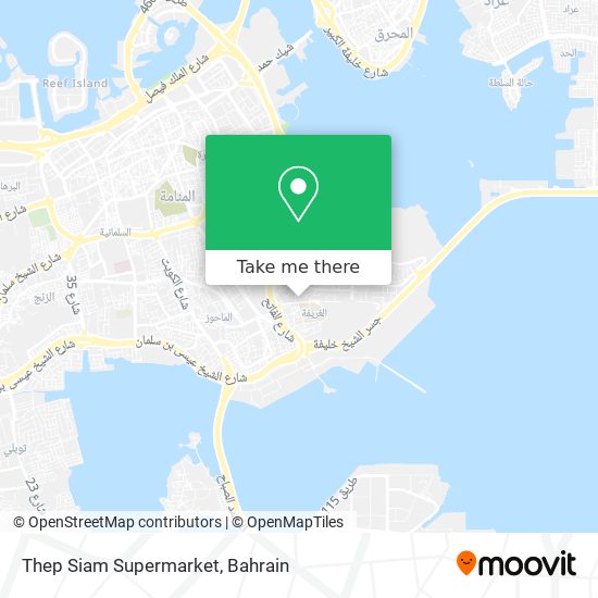 Thep Siam Supermarket map
