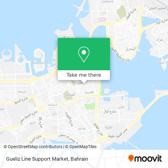 Gueliz Line Support Market map