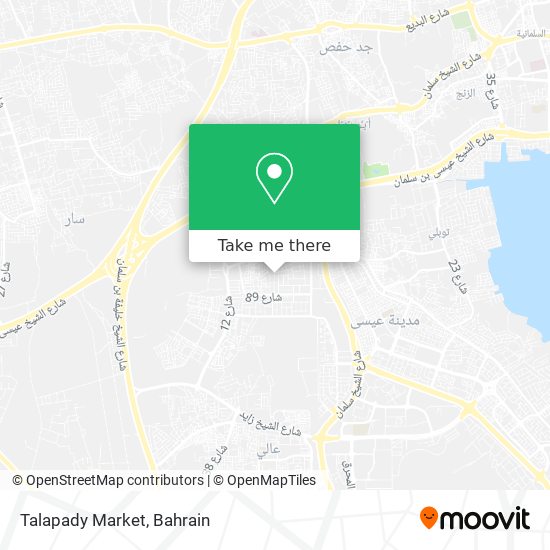 Talapady Market map