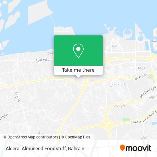 Alserai Almuneed Foodstuff map