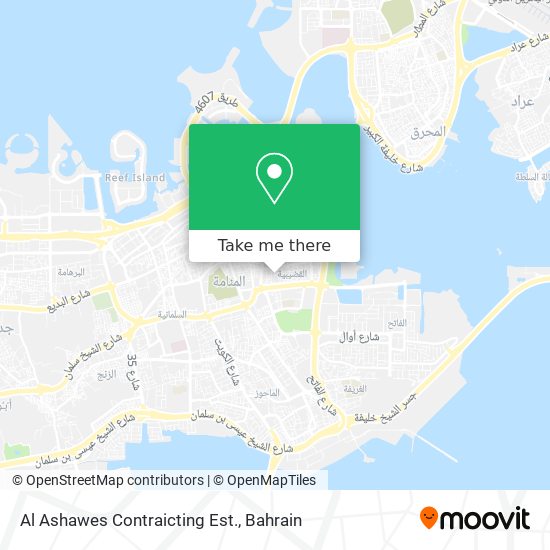 Al Ashawes Contraicting Est. map