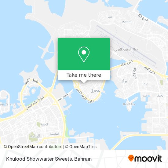 Khulood Showwaiter Sweets map