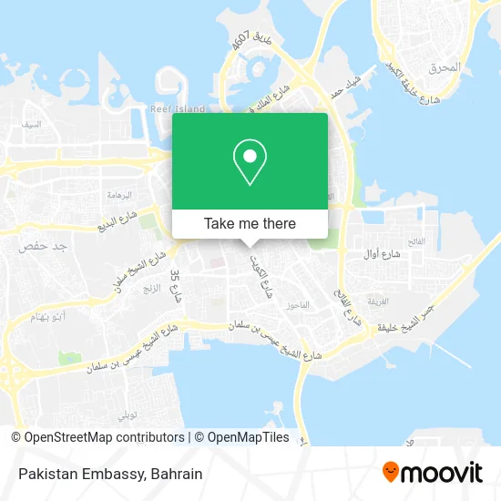 Pakistan Embassy map