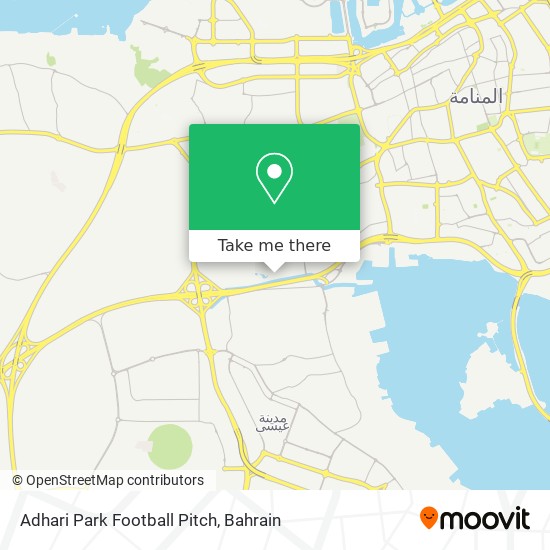 Adhari Park Football Pitch map