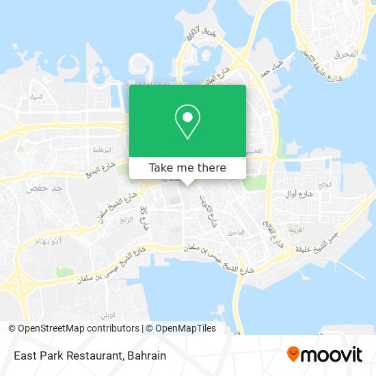 East Park Restaurant map