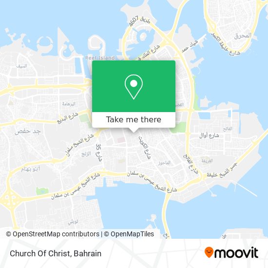 Church Of Christ map