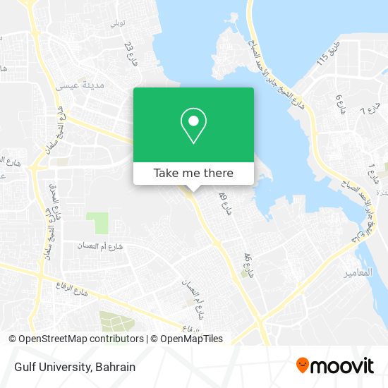 Gulf University map