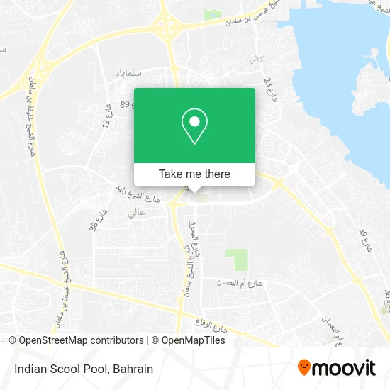 Indian School Pool map