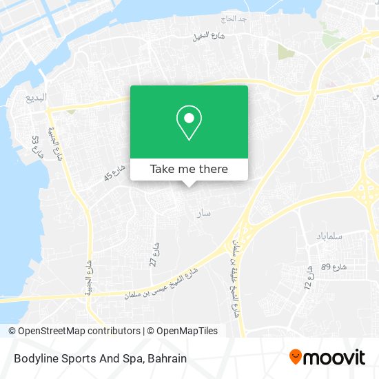 Bodyline Sports And Spa map