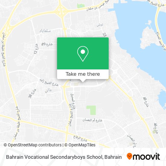 Bahrain Vocational Secondaryboys School map