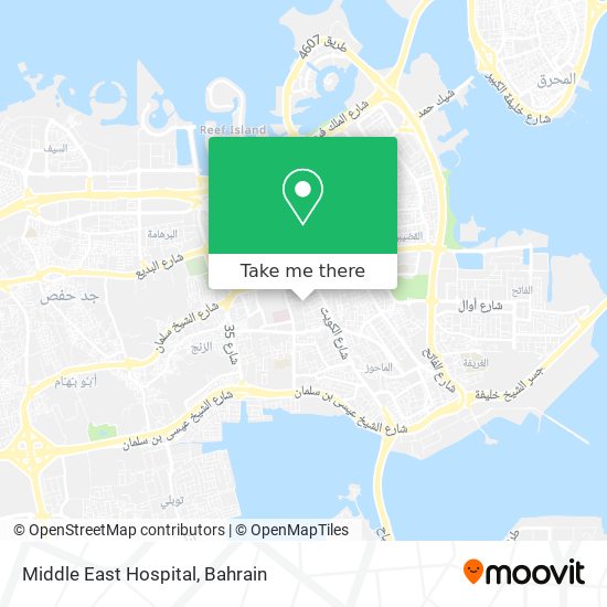 Middle East Hospital map