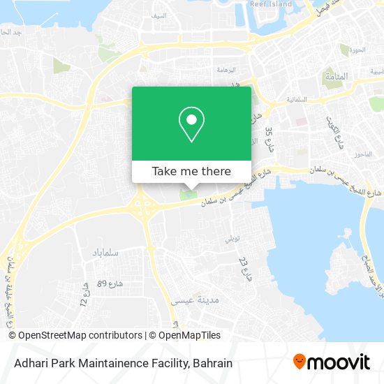 Adhari Park Maintainence Facility map