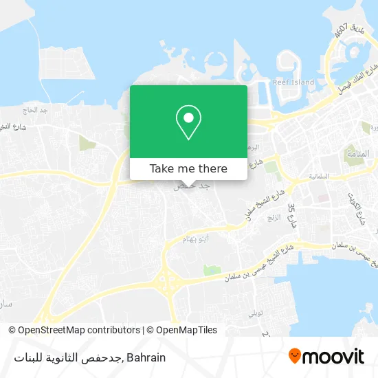 جدحفص الثانوية للبنات map
