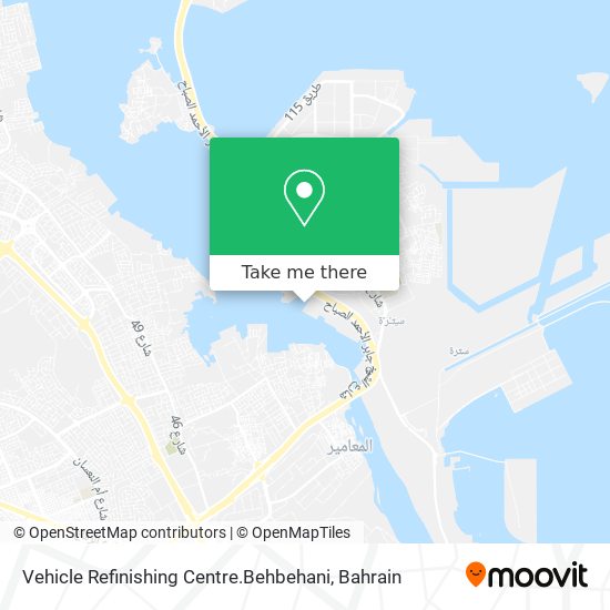 Vehicle Refinishing Centre.Behbehani map