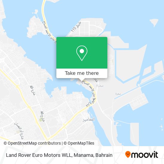 Land Rover Euro Motors WLL, Manama map