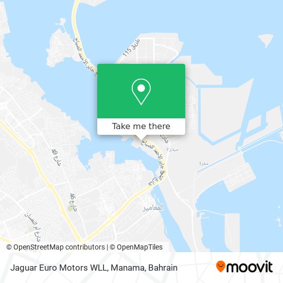 Jaguar Euro Motors WLL, Manama map