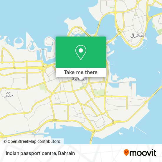 indian passport centre map