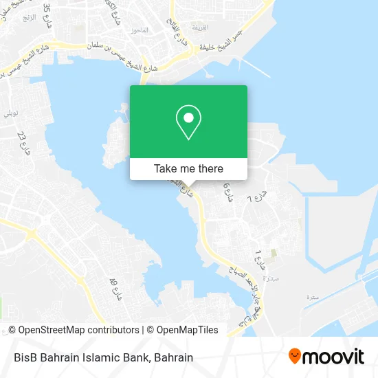 BisB Bahrain Islamic Bank map